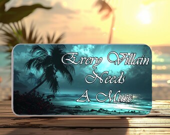 Villain Muse License Plate Sublimation Design - Booktok Gothic (Digital Download)