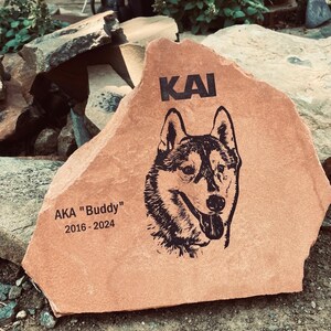 PERSONALIZED ROCK or Stone Large Size. Real Stone Custom Lasered With ...