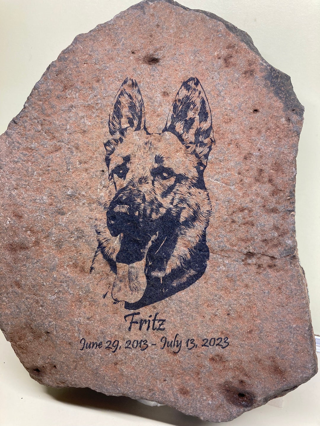 PERSONALIZED RIVER ROCK or Stone - Large Size. Real Stone Custom ...