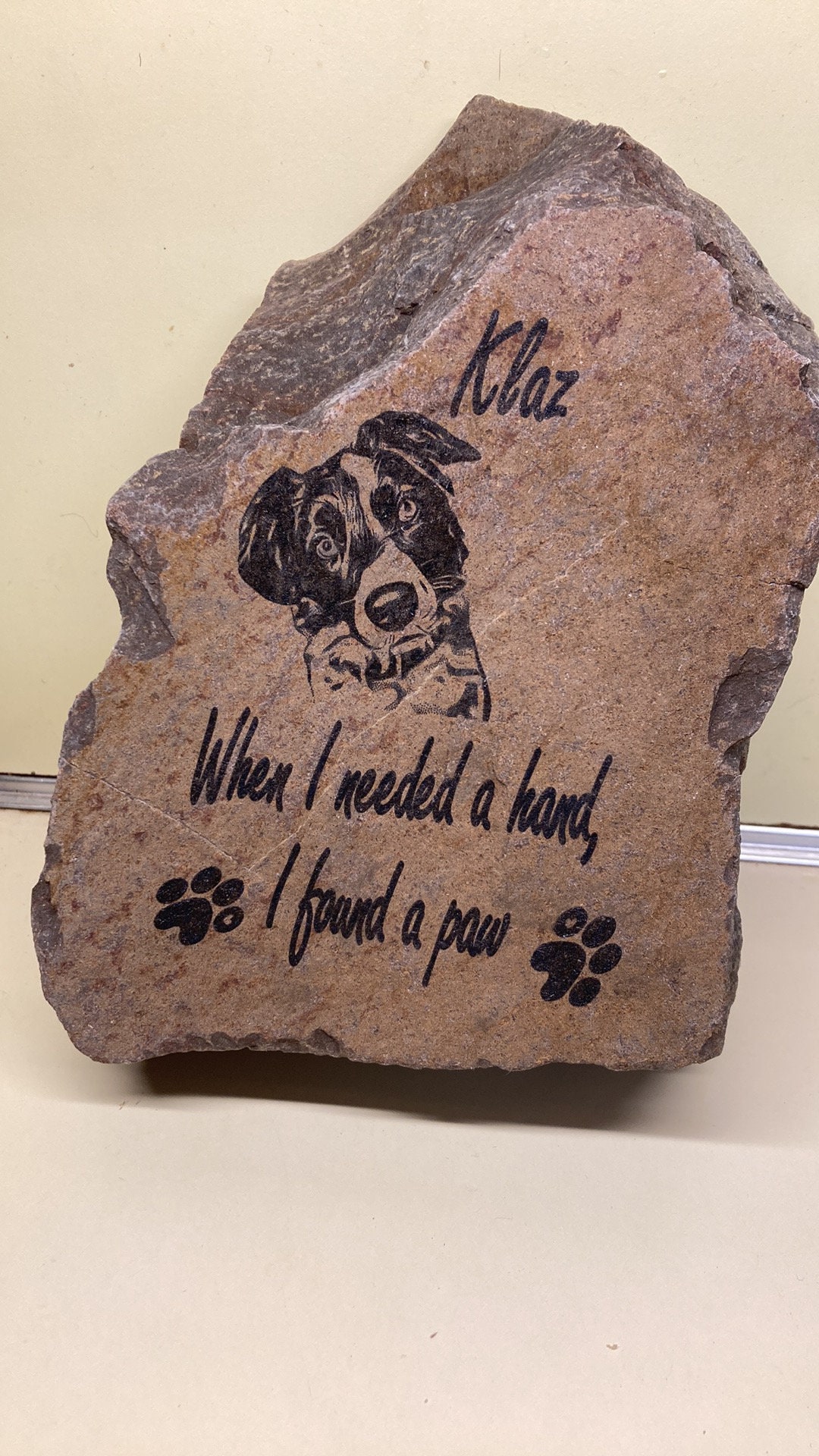 PERSONALIZED RIVER ROCK or Stone Large Size. Real Stone Custom Lasered ...