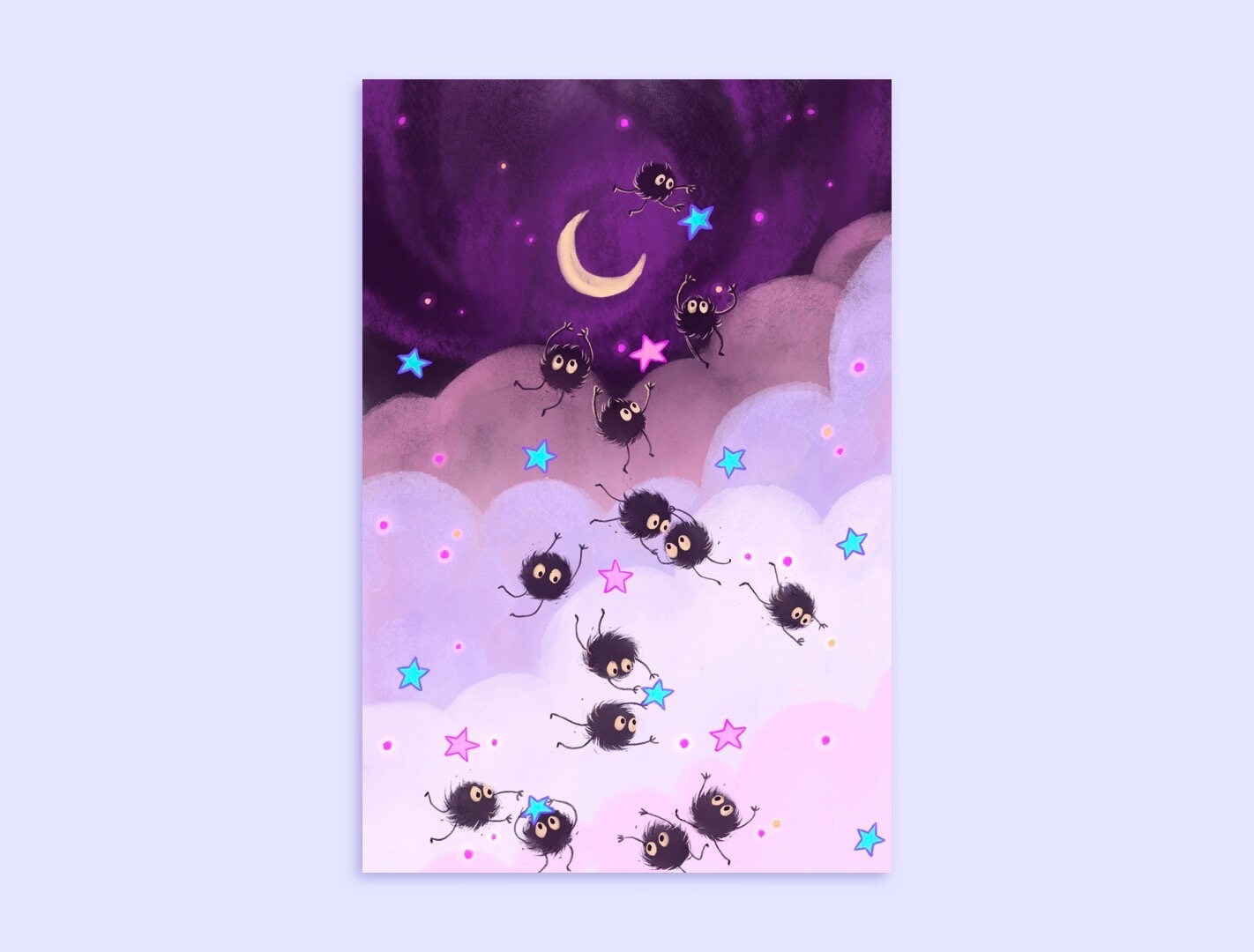 Soot Sprites Spirited Away Art Print Watercolor Illustration Studio soot-sprites-spirited-away-art-print-watercolor-illustration-studio