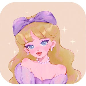 custom portrait commission | cute cartoon illustration | custom anime portrait personalised portrait custom anime pfp personalised gift