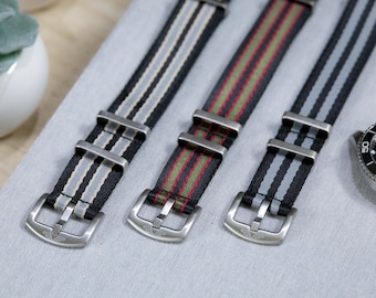 ソフトナイロン製ボンドウォッチストラップコレクション（20mm/22mm）