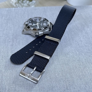 Elite Single Pass - pulseira de relógio preta e azul