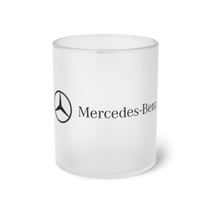 Tasse en verre givré avec logo Mercedes Benz image 2