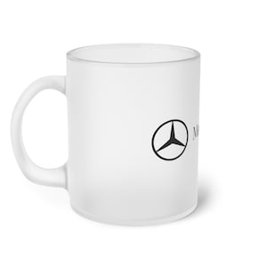 Tasse en verre givré avec logo Mercedes Benz image 4