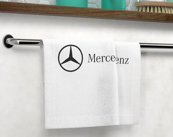 Mercedes Benz Logo Face Towel