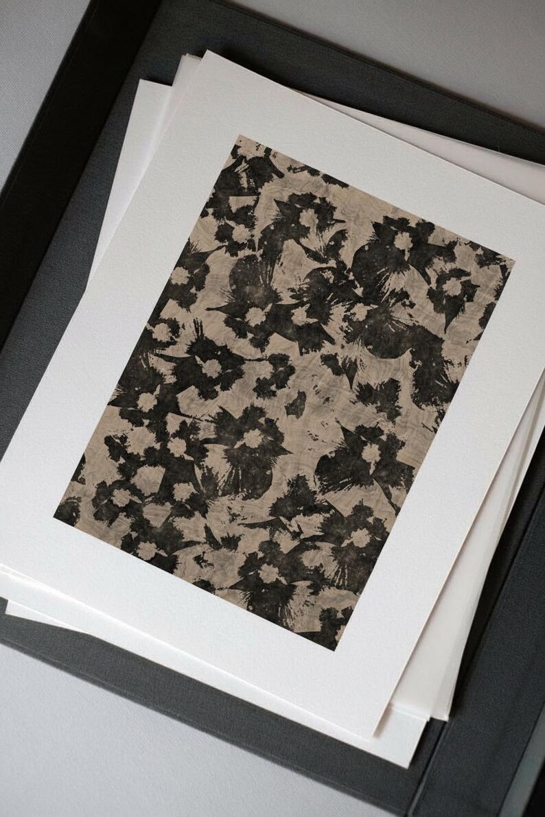 Vintage Warm Earthy Abstract Print | Wabi Sabi Wall Art | Old Money Decor | Moody Art | Digital Download image 5