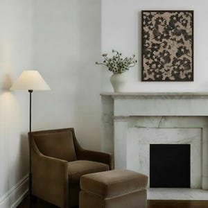 Vintage Warm Earthy Abstract Print | Wabi Sabi Wall Art | Old Money Decor | Moody Art | Digital Download image 2