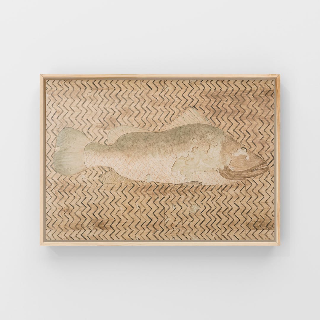 Ancient Egyptian Fish Print | Printable Wall Art | Downloadable Decor | Vintage Fish ...