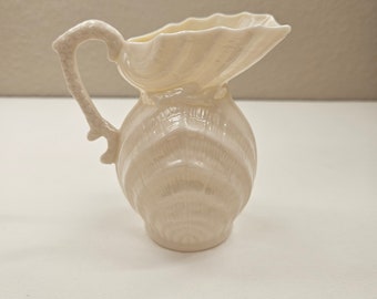 Vintage Irish Belleek Double Shell Creamer 1955-1965