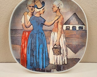 Pablo Picasso Limited Edition "Three Dutch Women" 1973 Collectible Plate