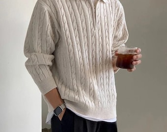 GS No. 122 Half-zip Sweater