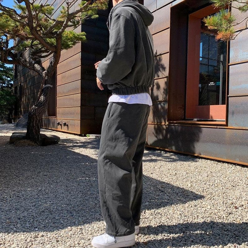 GS No. 94 Grey Zip-up Hoodie and Sweatpants zdjęcie 8