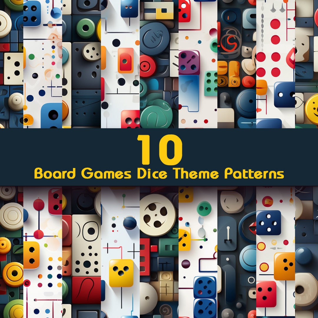 Board Games Dice Theme 4k Patterns - Etsy