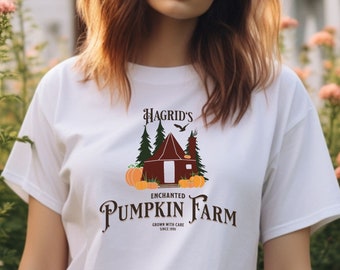 Hagrid's Pumpkin Farm Shirt Pumpkin Patch T-Shirt for HP Fan Wizarding World T Shirt Dark Forest Pumpkin Top Hagrid's Hut Pumpkin tshirt