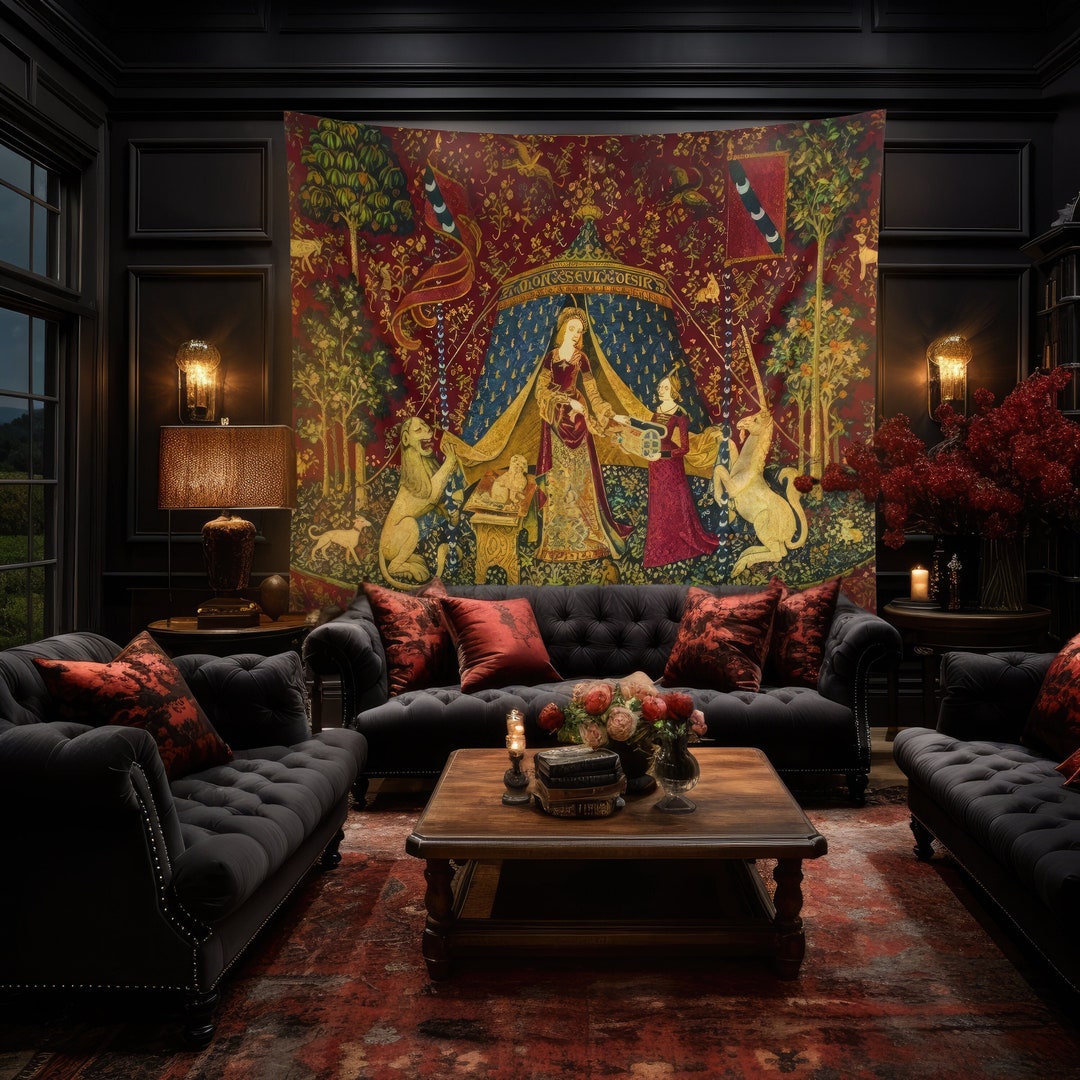 Hogwarts Lion Tapestry Common Room Wall Tapestry School Common Room