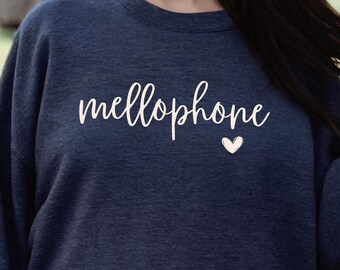 Mellophone Sweatshirt, Horn Player Gift, Heart Sweater, Band Director Gift, High Brass Player Shirt, Band Mom, Marching Band Section Shirt