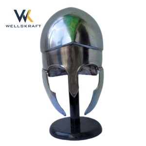 Greek Corinthian Helmet Handmade Medieval | Material: Mild Steel | Warrior Armor Battle Gear Role Play Helmet |