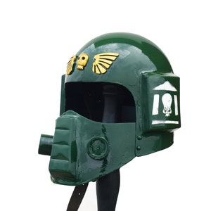 Cadian Helm mit Maske Mittelalterliche Rüstung | Material: Baustahl | Handgemachte mittelalterliche Cadian Helm Rollenspiel Helm |