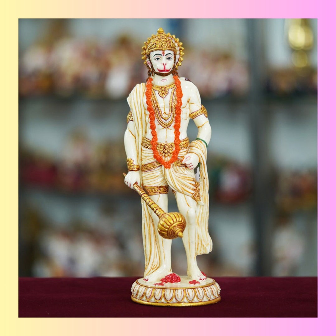 Marble Handmade Hanuman Ji Idol for Home Décor Decorations Etsy