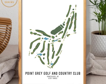 Custom Golf Course Portrait | GOLF | Any golf Course Map | River Greens Golf Course | Illustrated golf course | Gifts For Dad