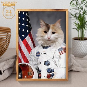 Personalized Astronaut Pet Portrait | Astronaut  Dog Portrait | Astronaut Gift | Astronaut  Dog | Astronaut Dog Portrait | Custom Astronaut