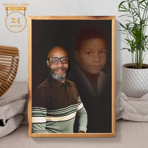 Custom Olan Mills Inpired Portrais from the photo, Perfect gift for birthday, Funny portraits, Wall decor Portraits