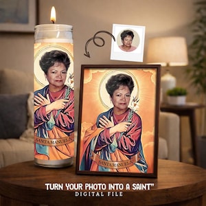 Personalisierte Heilige Gebetskerze | Kundenspezifische Gebetskerze | Haustiere Lustiger Heiliger | Trauzeugin Kerze | Witziges Kerzenetikett | NUR DIGITALE KOPIE