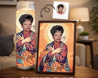 Personalized Saint Prayer candle | Custom Prayer Candle | Pets Funny Saint | Maid of Honor Candle  | Funny Candle Label | DIGITAL COPY ONLY