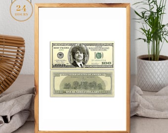 Custom Fake dollar Bill, Custom Limited Novelty Dollar Bill, Custom Family dollar bill portraits, Fathers day gift, Christmas gift