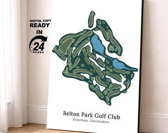 Mapa de cualquier campo de golf, Impresión personalizada del campo de golf, Mapa de campo de golf personalizado, Mapa de golf ilustrado, Campo de golf de Como, Regalo para papá