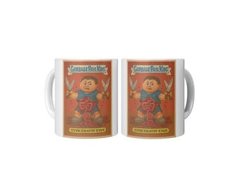 Garbage Pail Kids - Coffee Mug - Evisceratin' Evan - FREE SHIPPING
