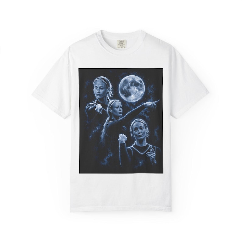 Sophie Cunningham pointing Shirt, Sophie 3 wolves moon shirt, Wolf Moon Parody Sports Shirt, WNBA Fan Gift image 9
