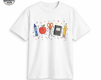School Supplies T-Shirt | Back to School Tee | Teacher Gift