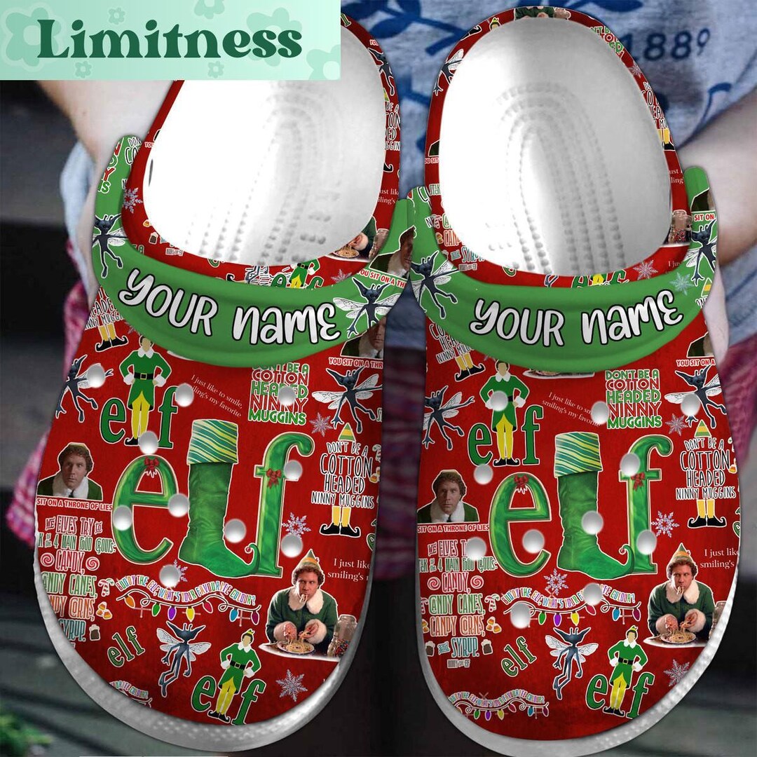 Christmas Elf Men Clogs Buddy the Elf Shoes Santa Xmas Elf Etsy