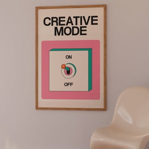 creativity poster downloadable print trendy wall art office wall decor modern retro art digital downloads funky wall art retro quote poster vintage posters cool wall art home office print inspiring art creative wall print
