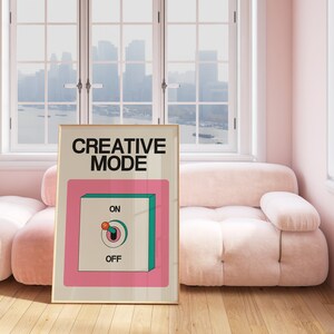 creativity poster downloadable print trendy wall art office wall decor modern retro art digital downloads funky wall art retro quote poster vintage posters cool wall art home office print inspiring art creative wall print