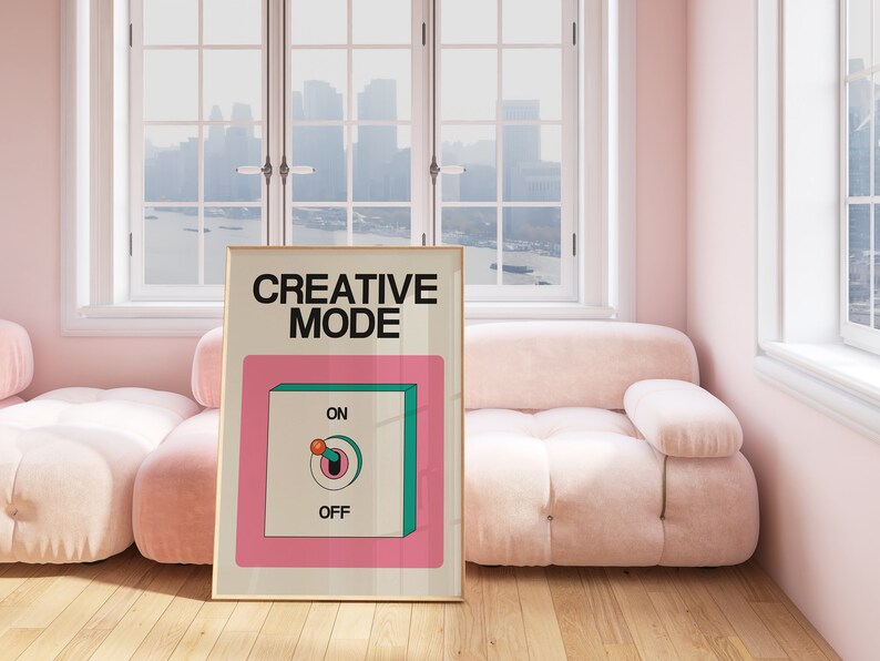 creativity poster downloadable print trendy wall art office wall decor modern retro art digital downloads funky wall art retro quote poster vintage posters cool wall art home office print inspiring art creative wall print