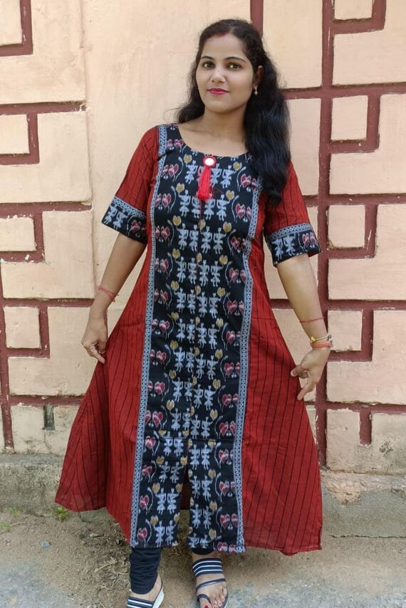 Sambalpuri Handloom Kurti KRT00100102 - OK LOOM