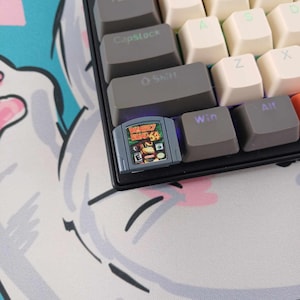 Nintendo 64 Game Cart 3D-gedruckte Resin-Tastaturkappen (Keycaps)