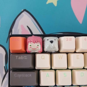 Spy X Family 3D Printed Resin Keyboard caps (Keycaps)