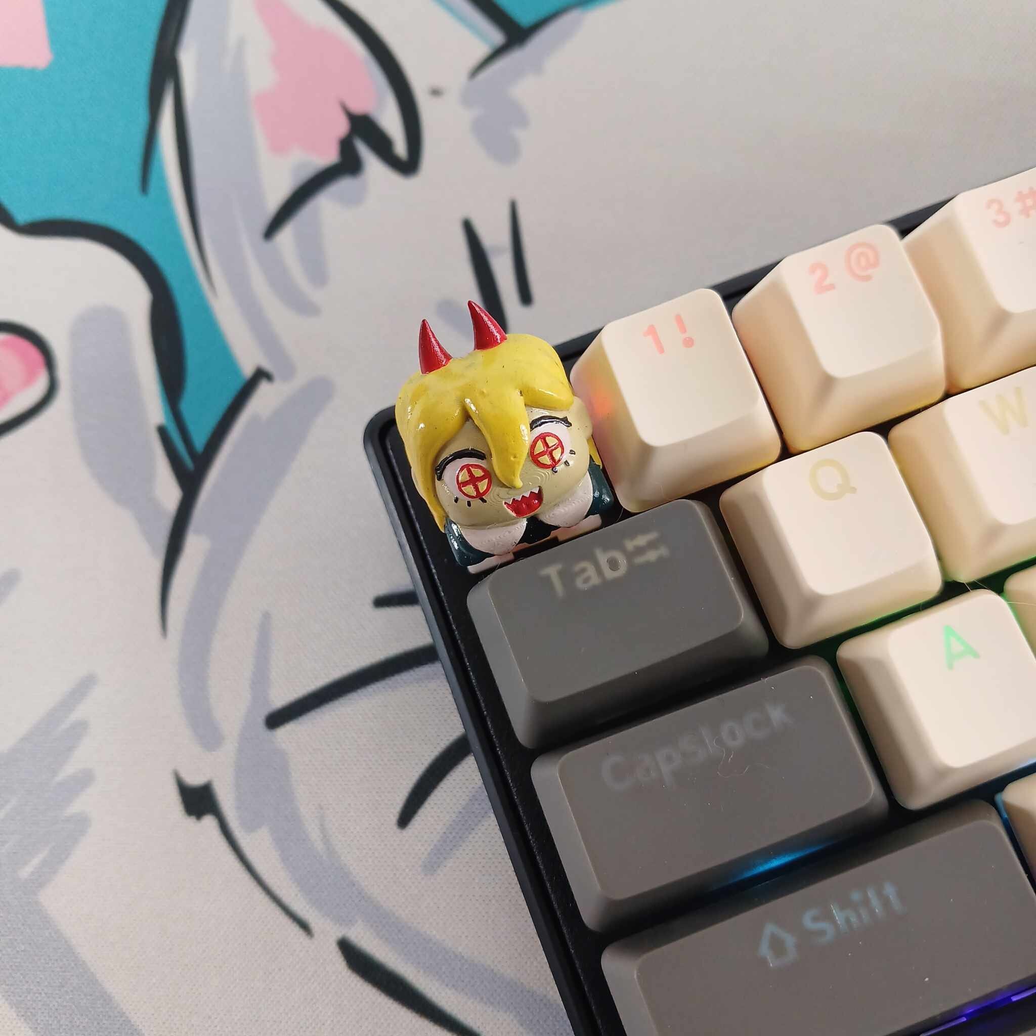 Chainsaw Man 3D Printed Resin Keyboard Caps (keycaps) - Etsy