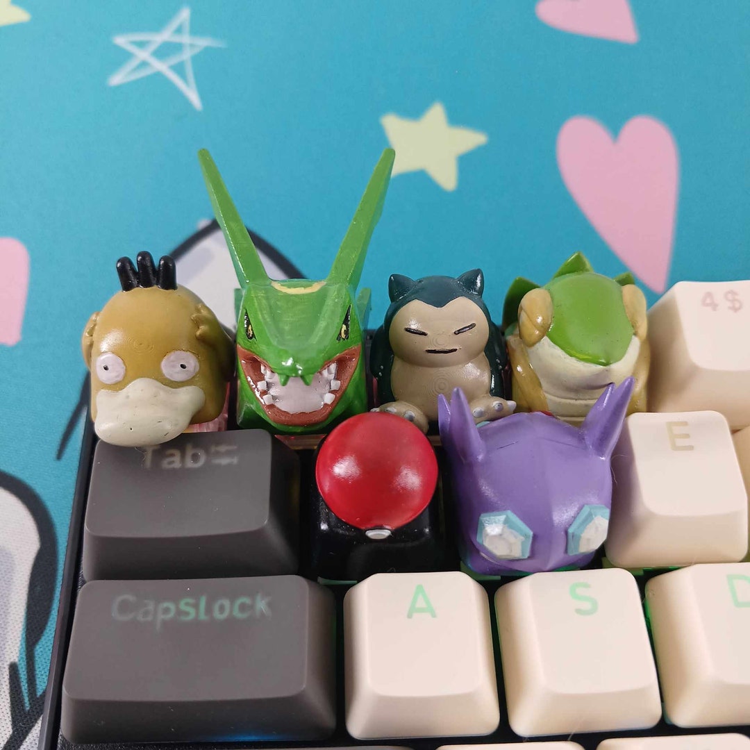 Pokemon (2) 3D Printed Resin Keyboard Caps (keycaps) - Etsy