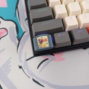 ニンテンドー64ゲームカート（2）3Dプリント樹脂キーボードキャップ（キーキャップ）