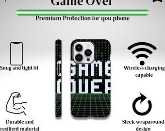 Game Over | iPhone Tough-skal för iPhone 11-16 Regular-, Pro- och Plus-modeller