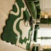 Modern Abstract Green Beige Rug, Hand Tufted Wavy Pattern Carpet ...