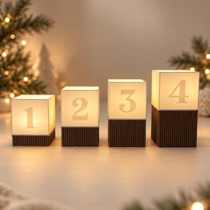 3D printed files for Advent lights - set of 4 lanterns - STL files - plug-in system without glue - 4 different base heights - incl. commercial license