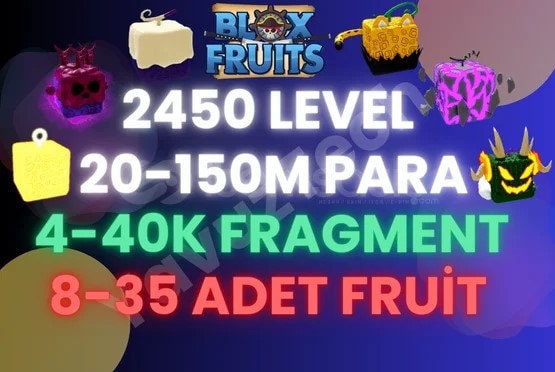 Blox Fruit Lv:2450Max, Shark v4 - Awaken Dough, GodHuman, Cursed Dual  Katana, Hallow scythe, Soul Guitar, Unverified Account