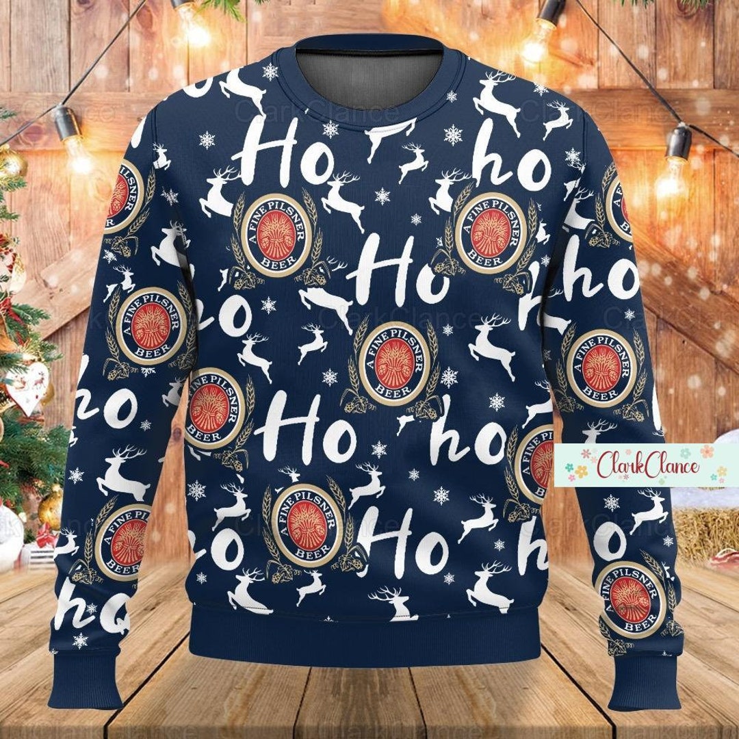 Christmas Miller Lite Sweater Miller Beer Ugly Sweater Etsy